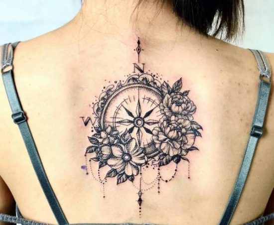 Verrassend Kompas tattoo: betekenis en 60 ideeën ter inspiratie YU-75