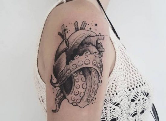 Octopus Inktvis tattoo betekenis en 32 ideeën